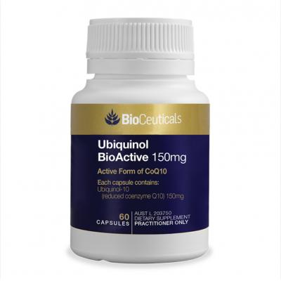 澳洲Bioceuticals还原激活型辅酶Q10泛醇胶囊保护心脑血管中老年改善心肌缺血保健品 150mg/60粒